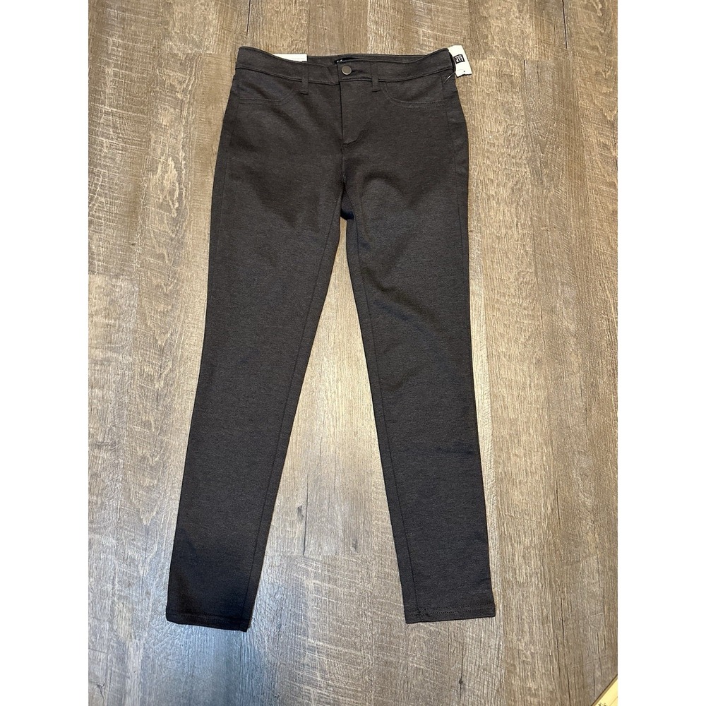 NWT Gap Grey Striped Mid Rise‎ Super Skinny Jegging Leggings 4